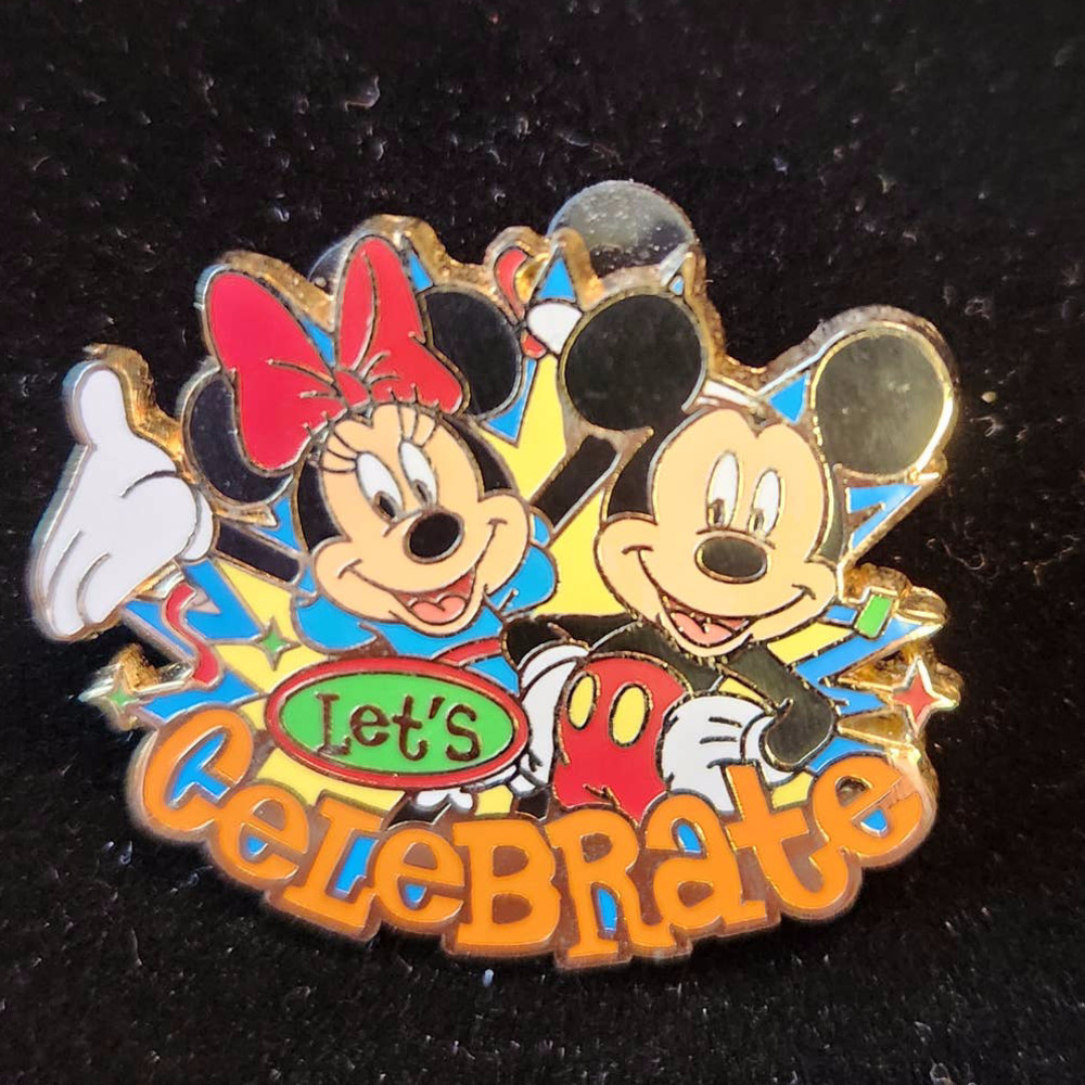 Adventures by Disney Let's Celebrate Mickey And Minnie Mouse Disney Tour Pin